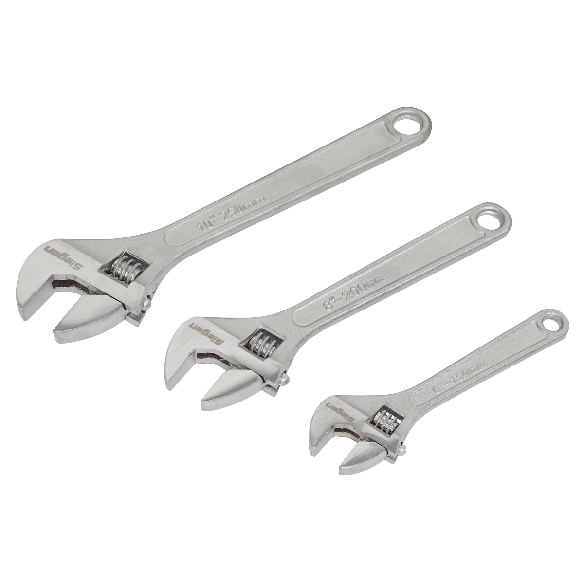 3pc Adjustable Wrench Set