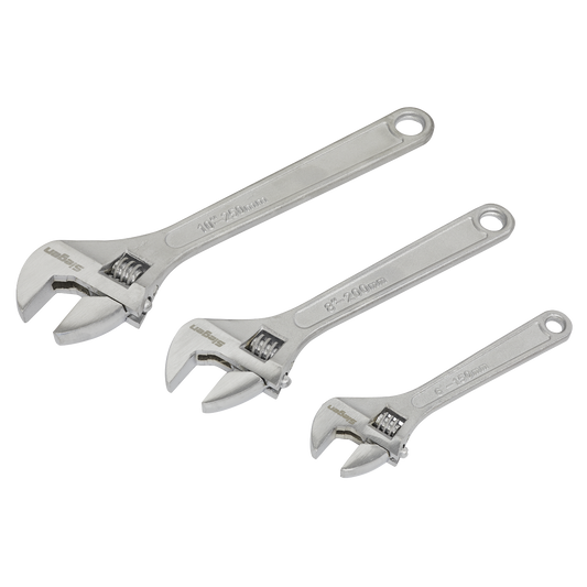 3pc Adjustable Wrench Set