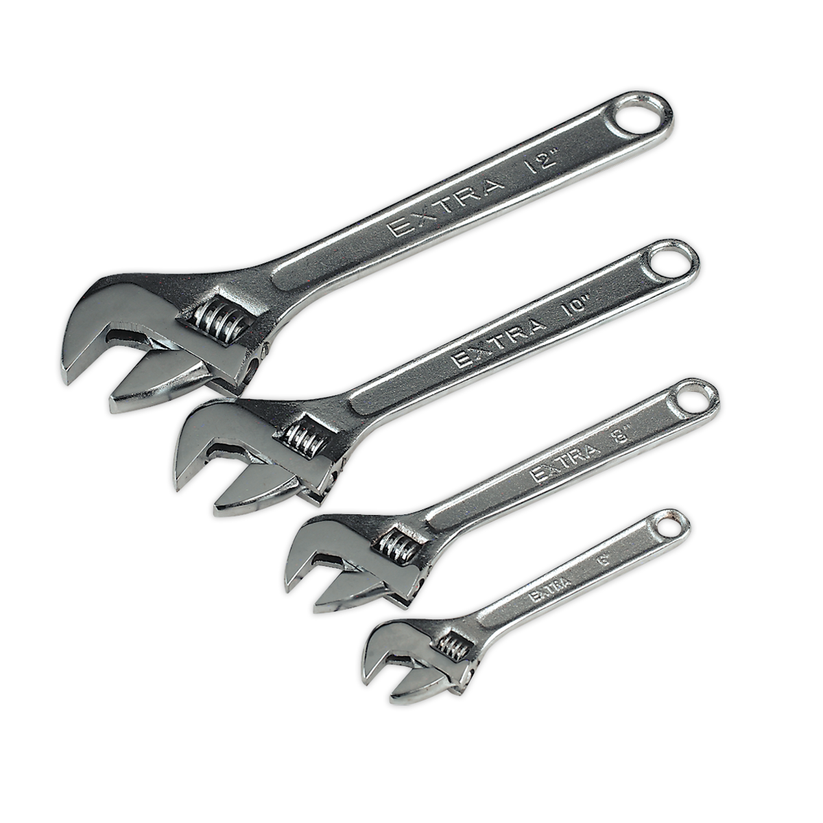 4pc Adjustable Wrench Set