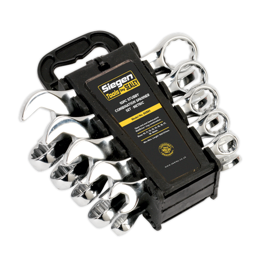 10pc Stubby Combination Spanner Set