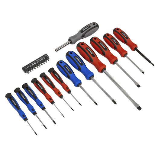 23pc Soft Grip Screwdriver & Bit Set