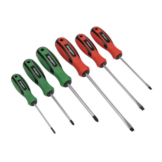 6pc Soft Grip Screwdriver Set