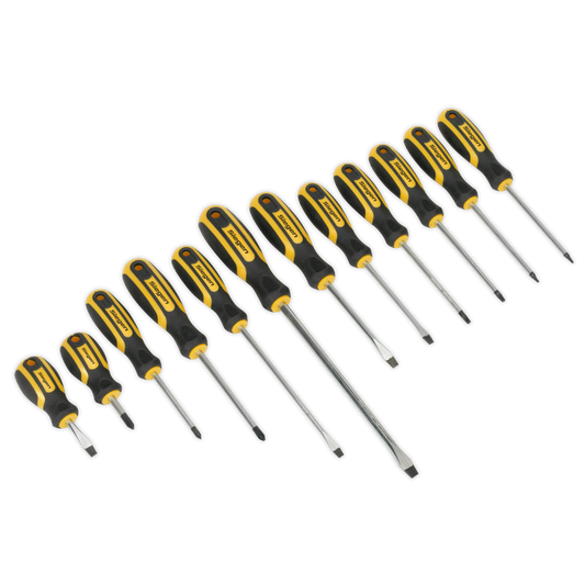 12pc Soft Grip Screwdriver Set