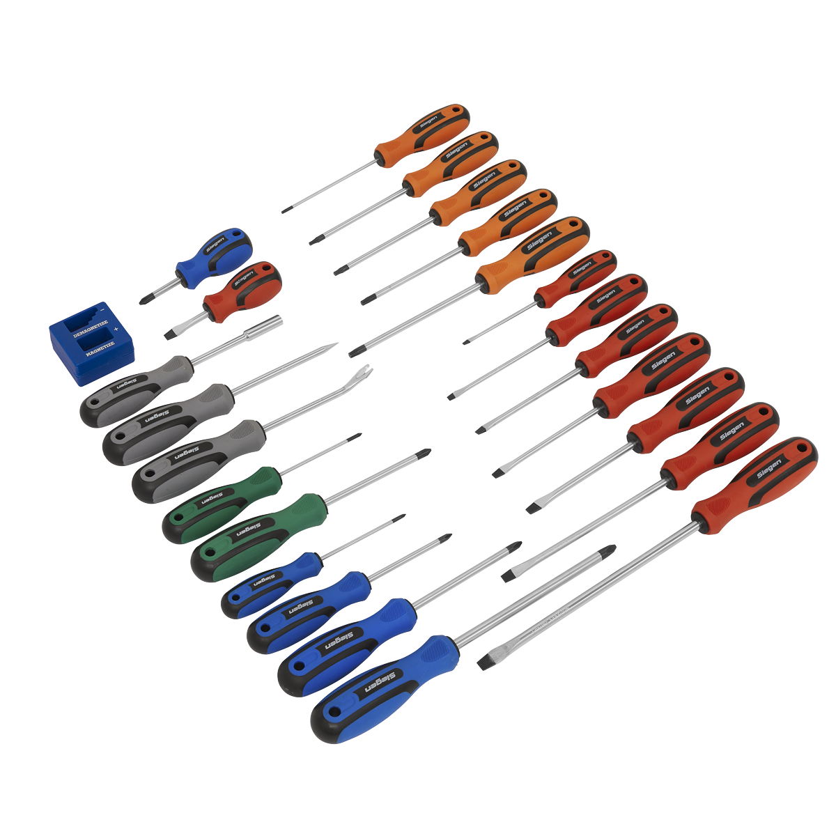 24pc Soft Grip Screwdriver Set