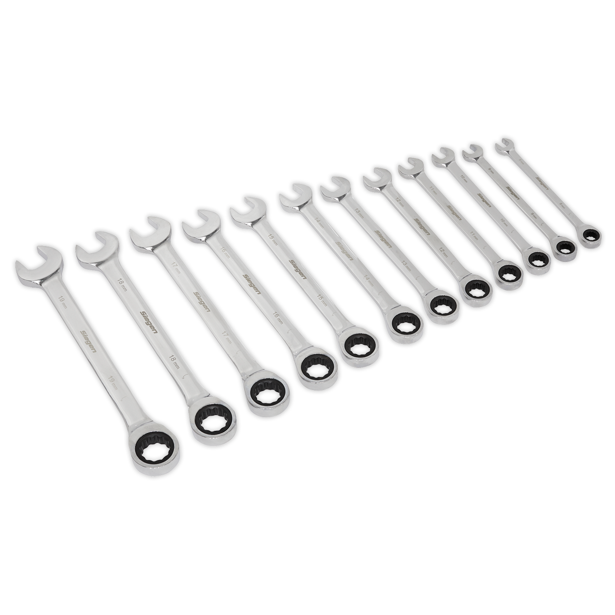 12pc Combination Ratchet Spanner Set