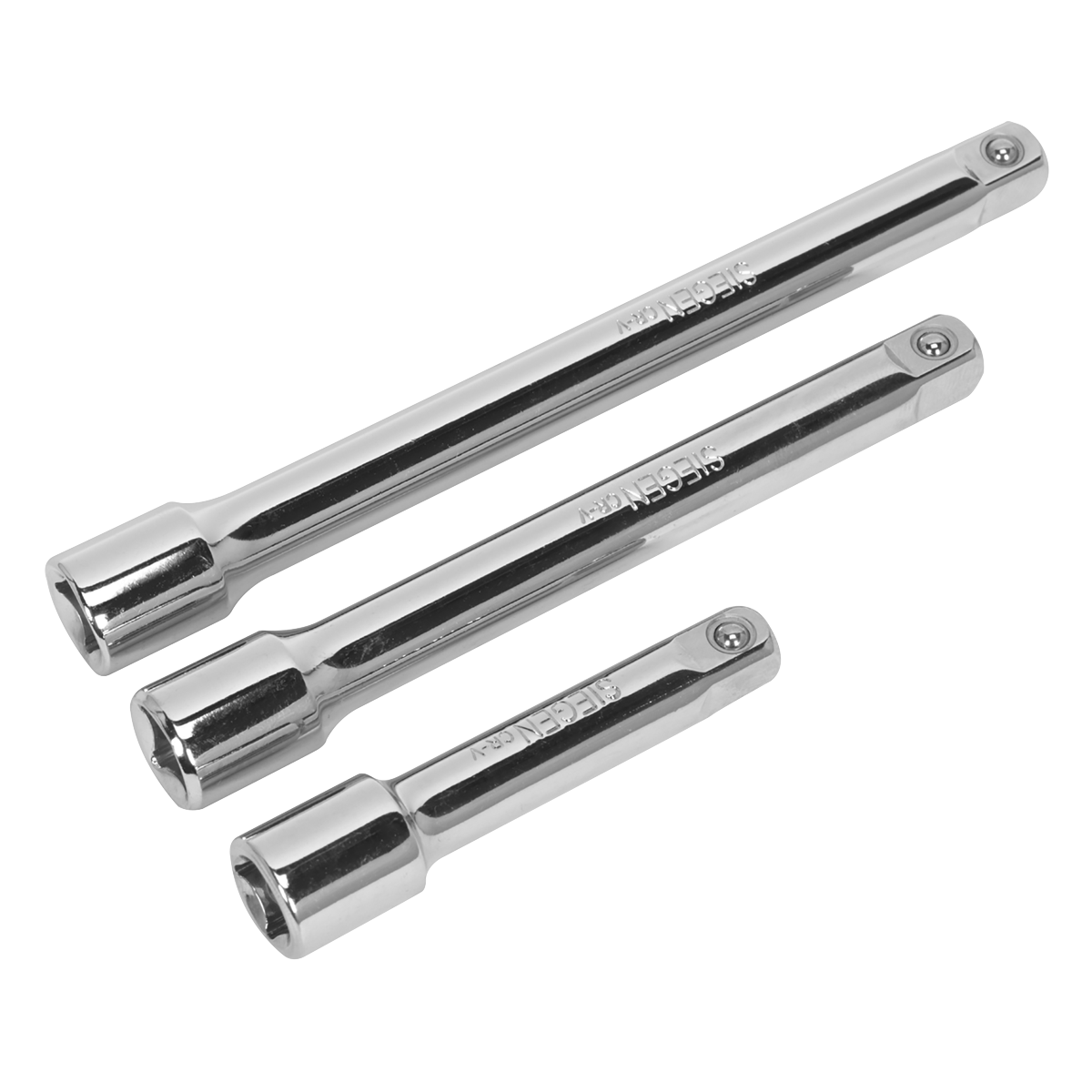 3pc 3/8"Sq Drive Extension Bar Set