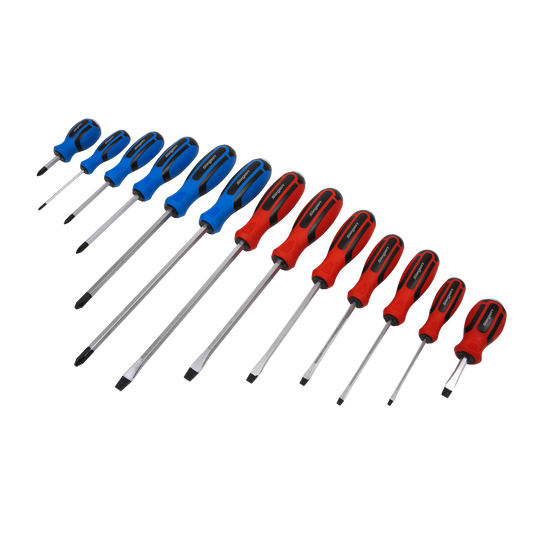 13pc Hammer-Thru Screwdriver Set