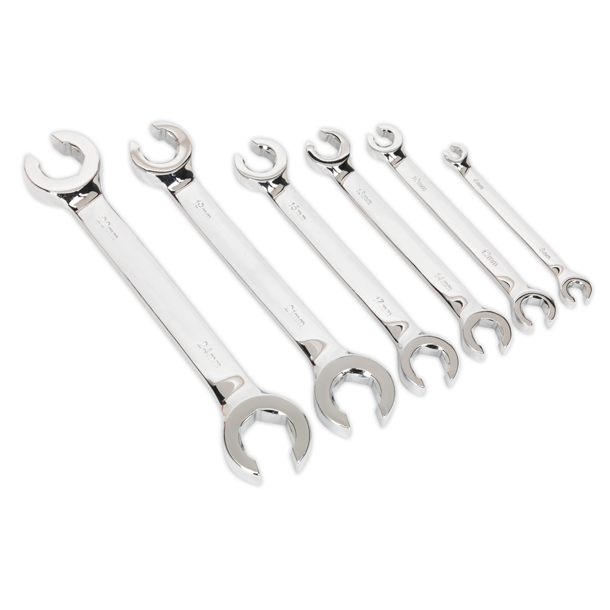 6pc Flare Nut Spanner Set