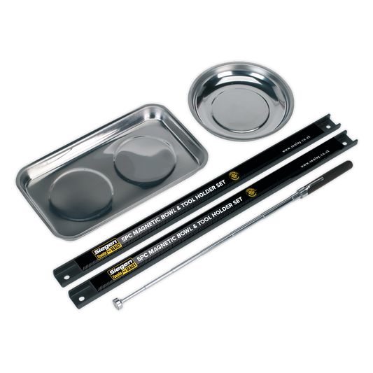 5pc Magnetic Bowl & Tool Holder Set