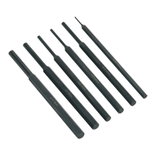 6pc Parallel Pin Punch Set