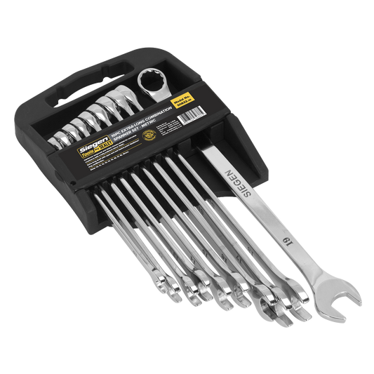 10pc Extra-Long Combination Spanner Set