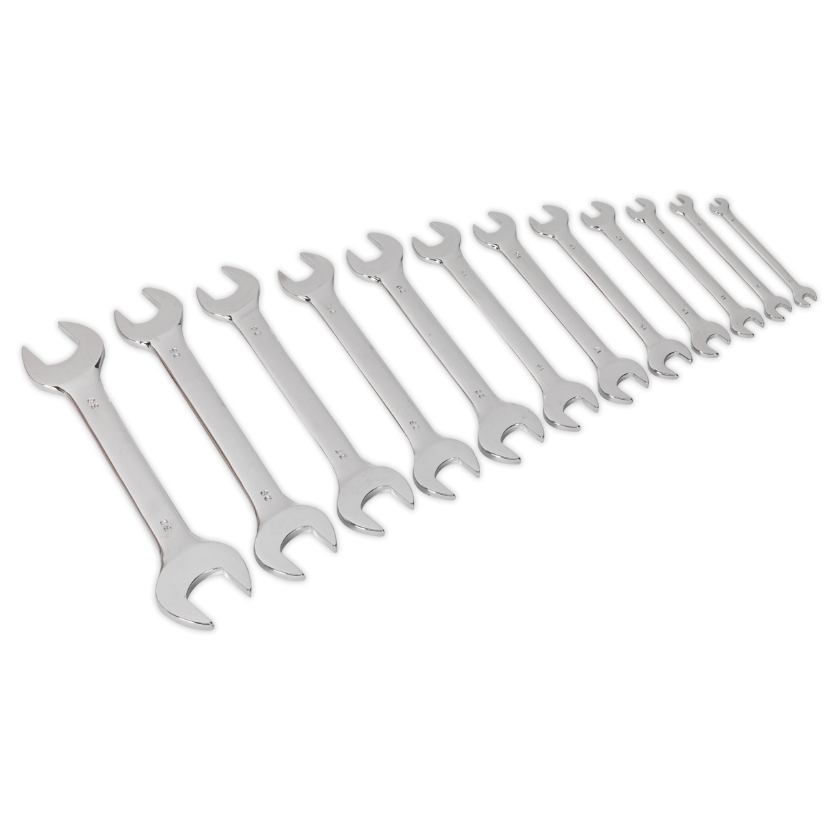 12pc Double Open-End Spanner Set
