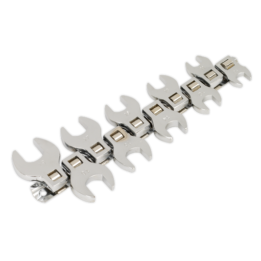 10pc 3/8"Sq Drive Open-End Crow's Foot Spanner Set