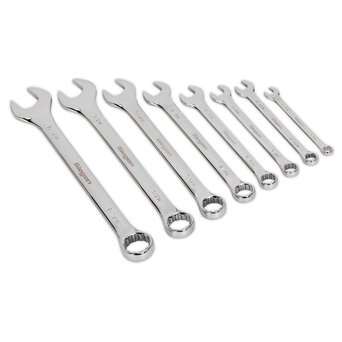 8pc Combination Spanner Set - Whitworth