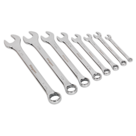 8pc Combination Spanner Set - Whitworth