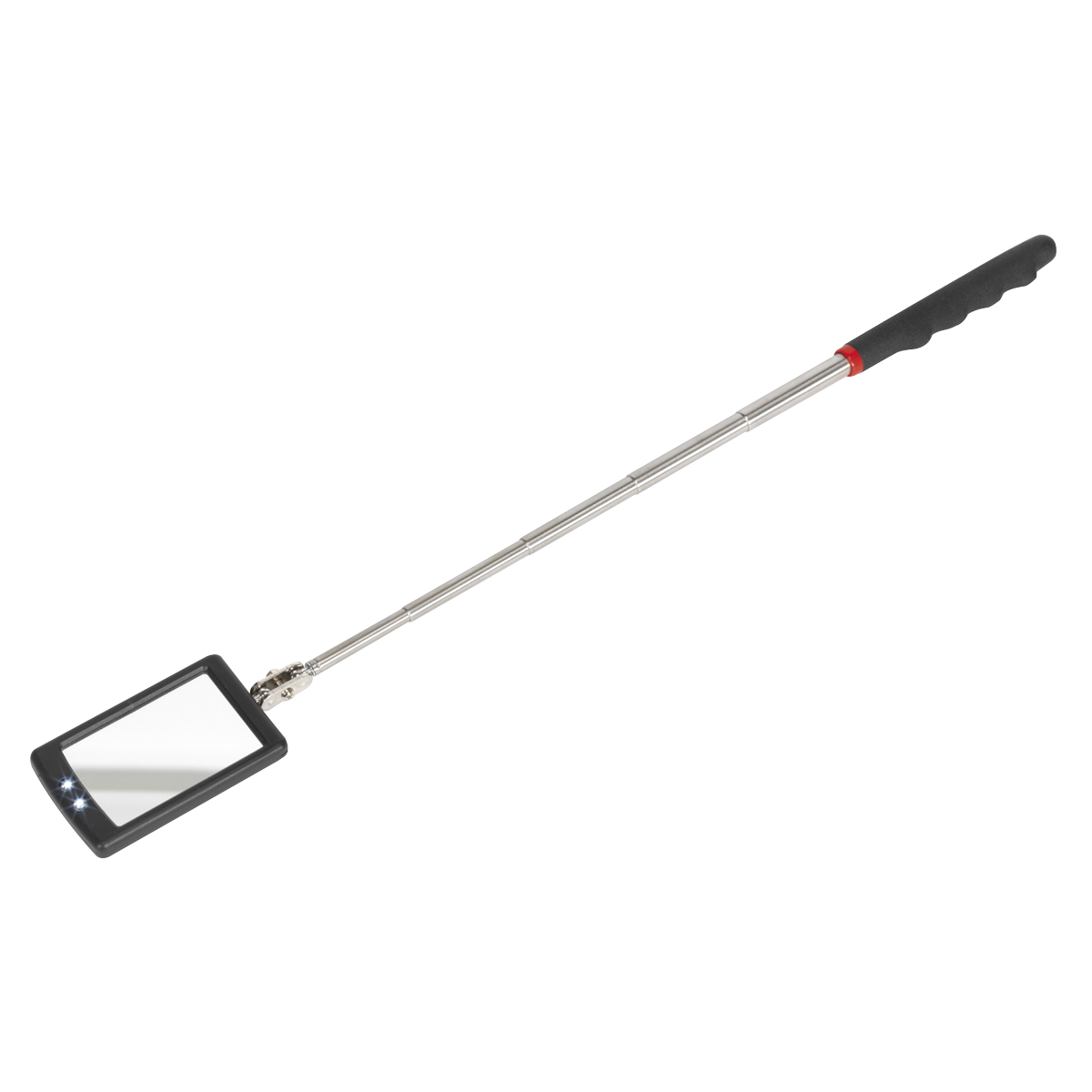 52 x 83mm Telescopic Inspection Mirror with 2 LED Lights