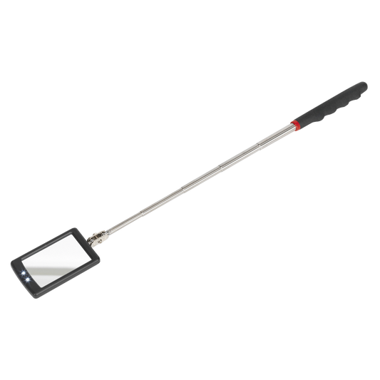 52 x 83mm Telescopic Inspection Mirror with 2 LED Lights