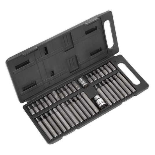 40pc 3/8" & 1/2"Sq Drive TRX-Star*/Hex/Spline Bit Set