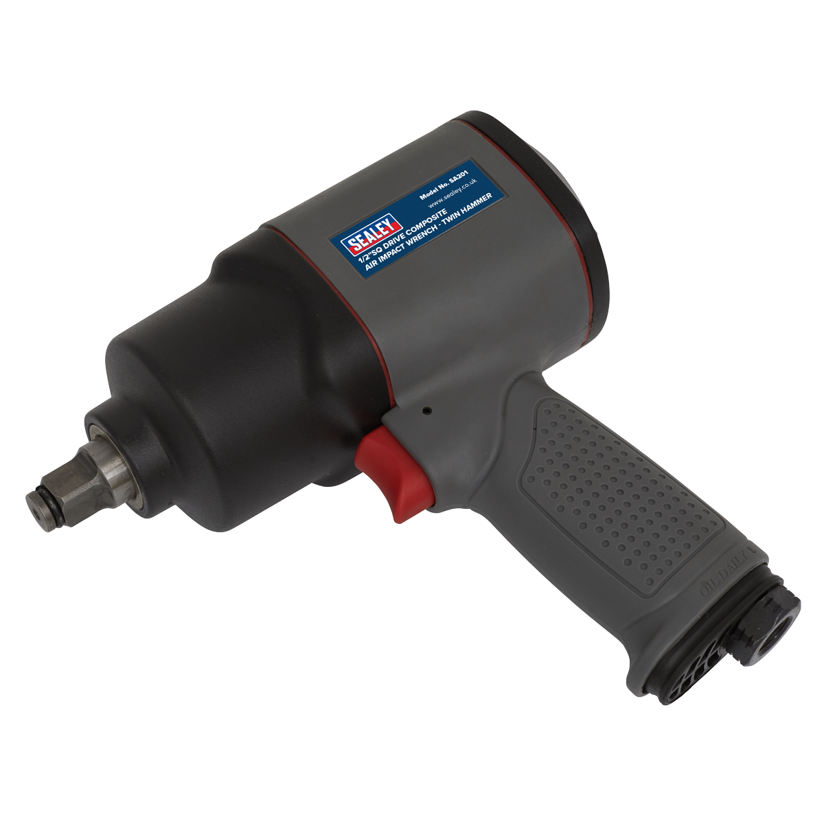 1/2"Sq Drive Composite Air Impact Wrench - Twin Hammer