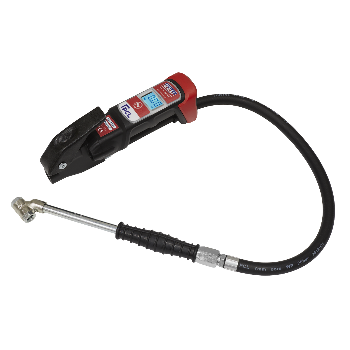 Premier Anodised Digital Tyre Inflator with Twin Push-On Connector