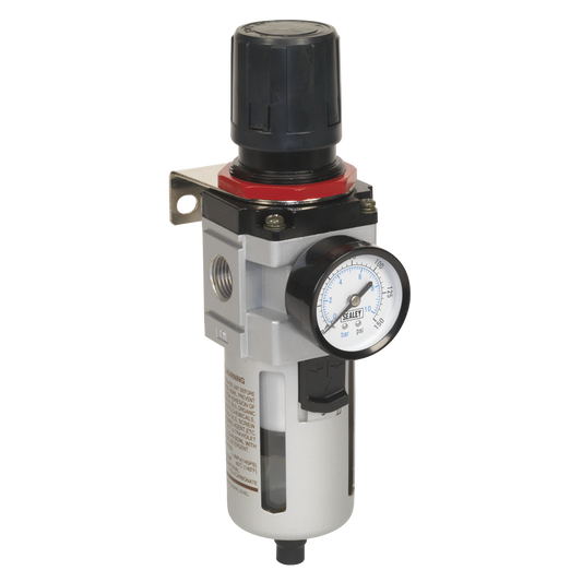 High Flow Air Filter/Regulator with Gauge