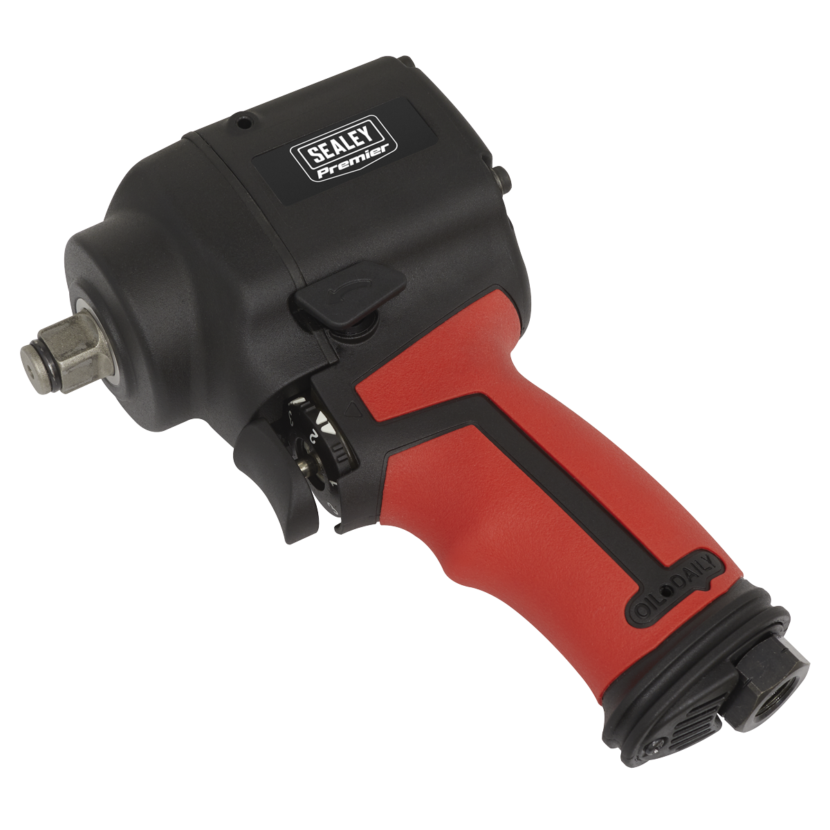 1/2"Sq Drive Stubby Air Impact Wrench - Twin Hammer