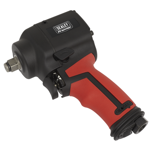 1/2"Sq Drive Stubby Air Impact Wrench - Twin Hammer