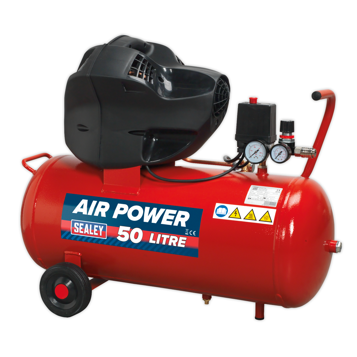 50L Oil Free V-Twin Direct Drive Air Compressor 3hp