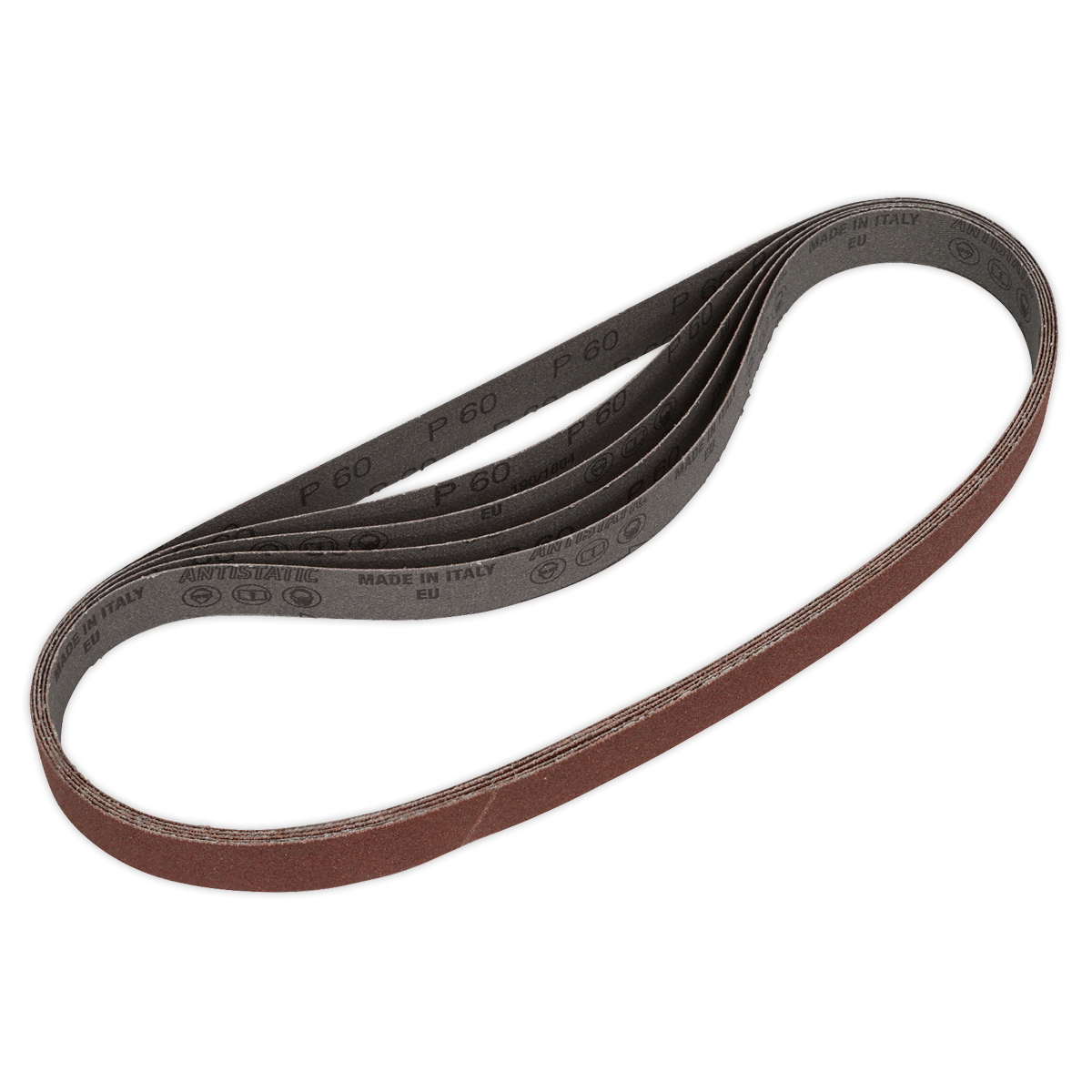 60Grit 25 x 762mm Sanding Belt - Pack of 5