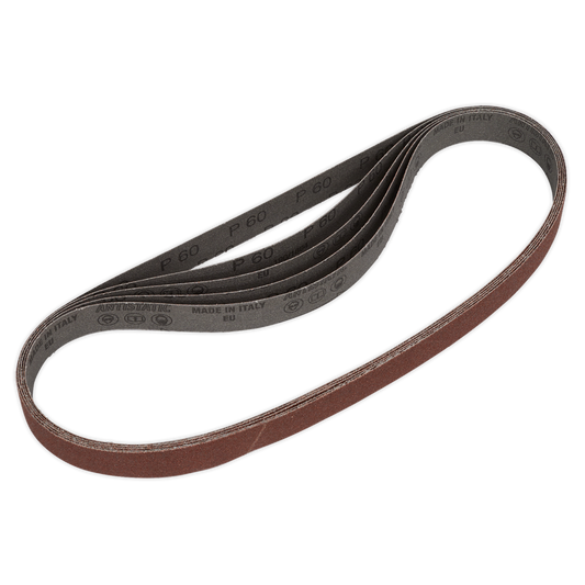 60Grit 25 x 762mm Sanding Belt - Pack of 5