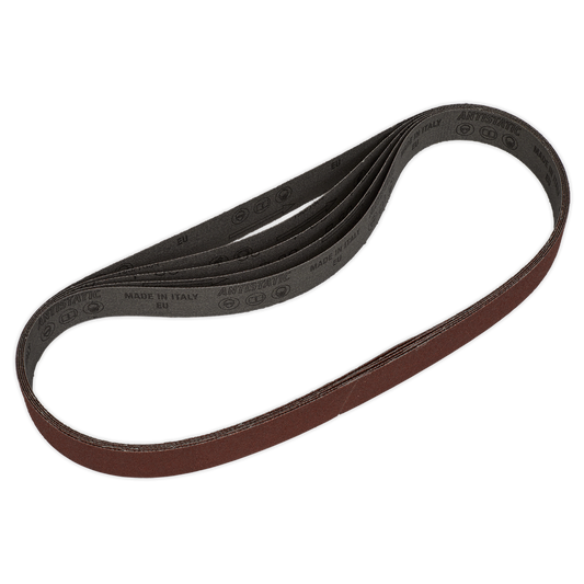 80Grit 25 x 762mm Sanding Belt - Pack of 5