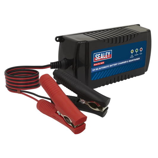 12V 8A Automatic Smart Battery Charger & Maintainer