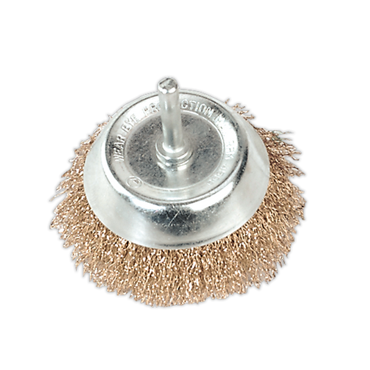 Ø75mm Wire Cup Brush with 6mm Shaft