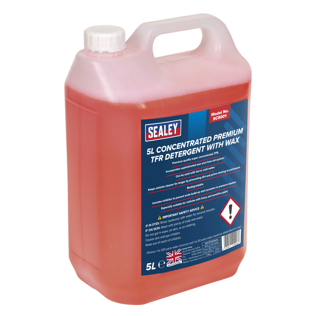 5L Concentrated Premium TFR Detergent with Wax