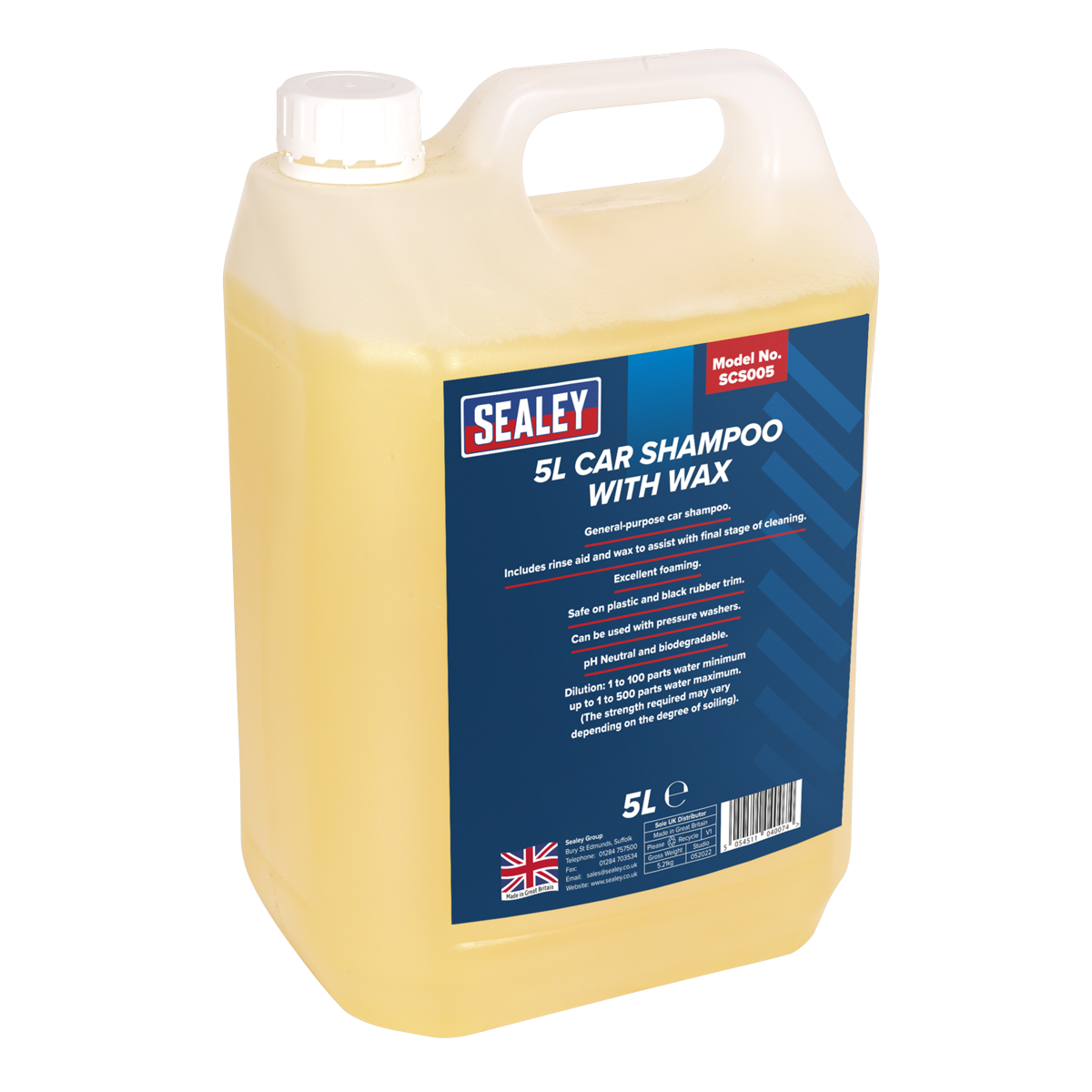 5L Car Shampoo with Wax