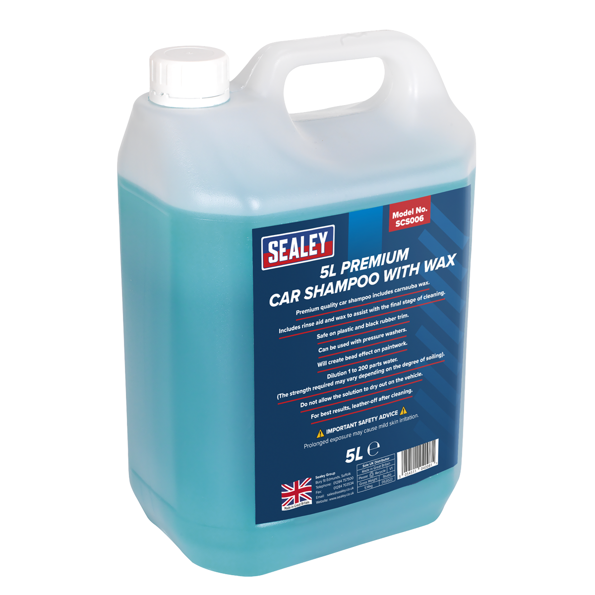 5L Premium Car Shampoo with Wax