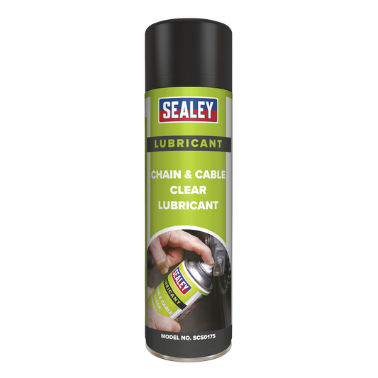 500ml Clear Chain & Cable Lubricant - Pack of 6