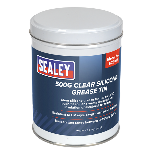 500g Clear Silicone Grease Tin