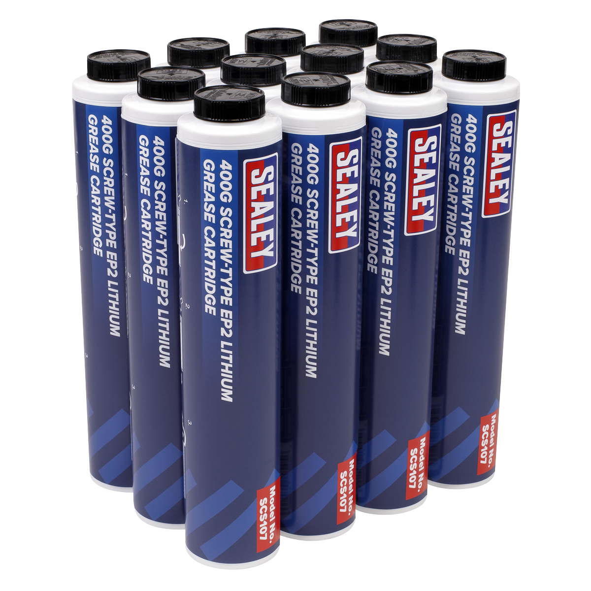 400g Screw-Type EP2 Lithium Grease Cartridge - Pack of 12