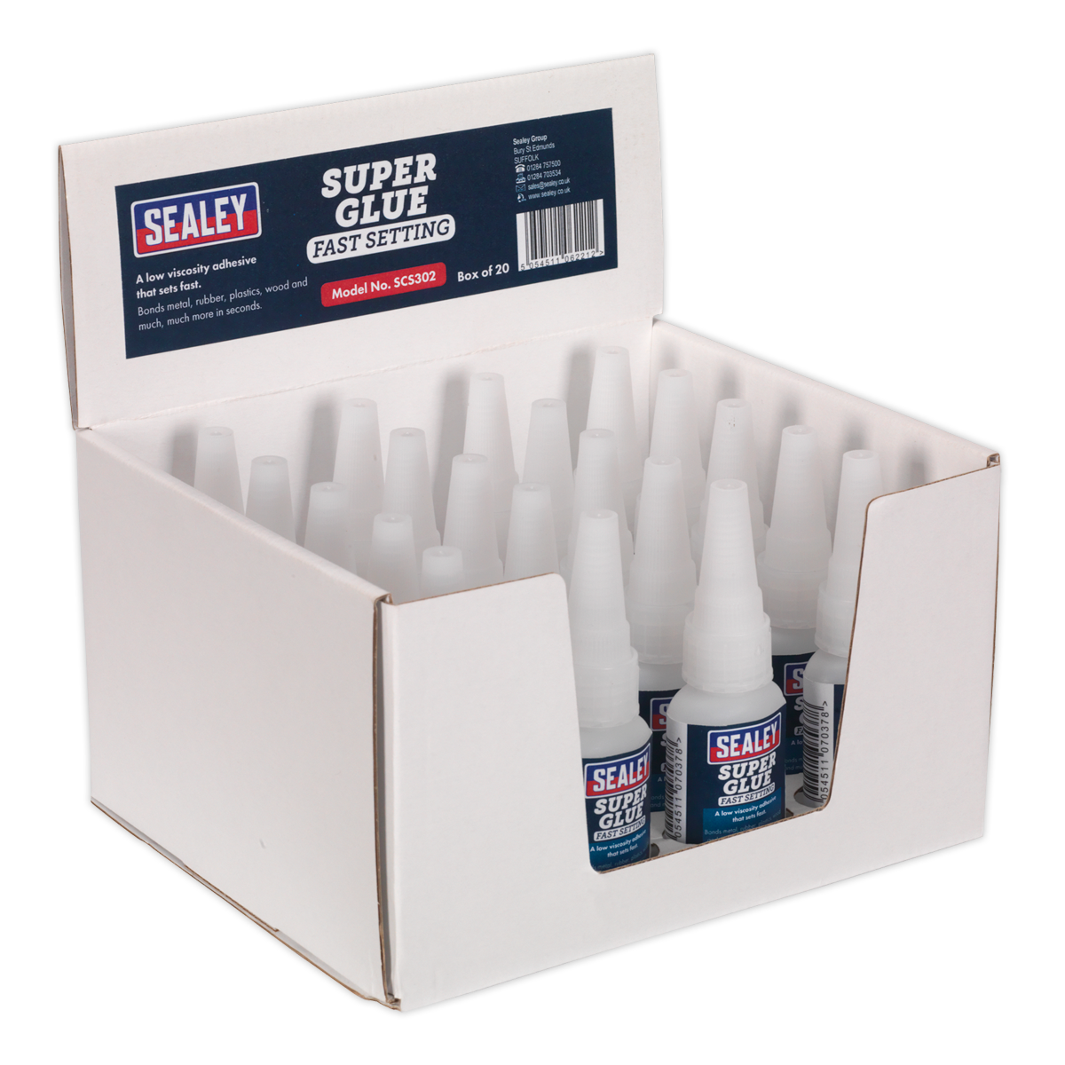 20g Fast Setting Super Glue - Pack of 20