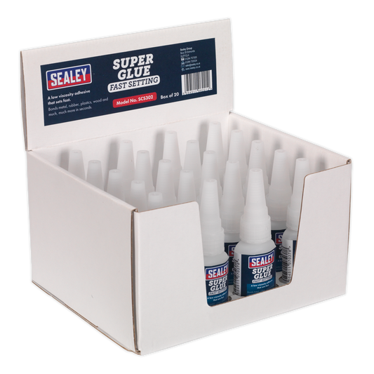 20g Fast Setting Super Glue - Pack of 20