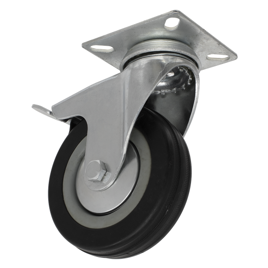 Ø100mm Castor Wheel Swivel Plate with Brake