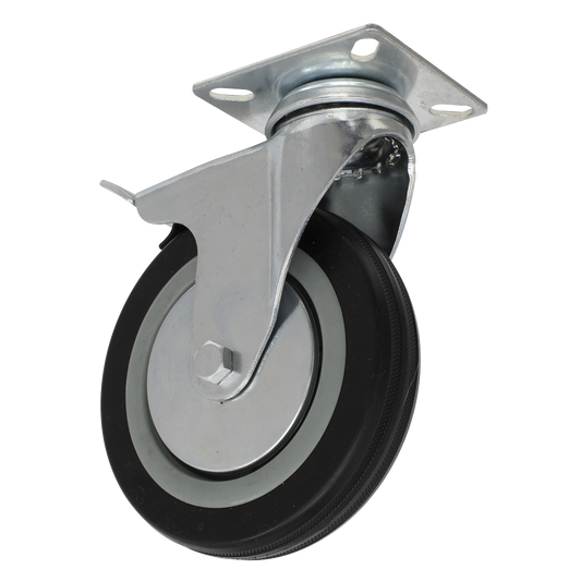 Ø125mm Castor Wheel Swivel Plate with Brake