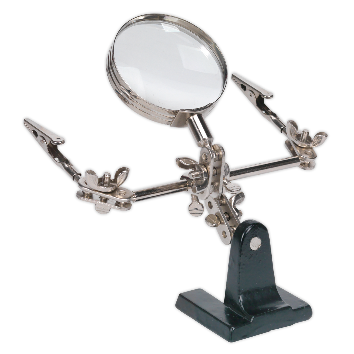 Mini Robot Soldering Stand with Magnifier