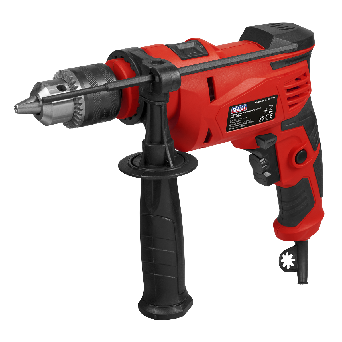 Ø13mm Variable Speed Hammer Drill 750W