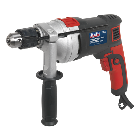 Ø13mm Variable Speed Hammer Drill with Reverse 850W