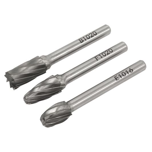 3pc Tungsten Carbide Rotary Burr Set Ripper/Coarse