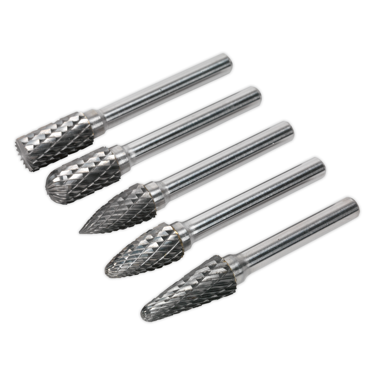 5pc Tungsten Carbide Rotary Burr Set