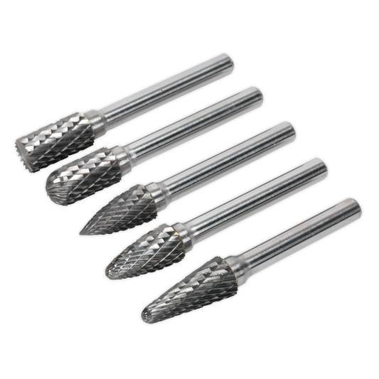 5pc Tungsten Carbide Rotary Burr Set