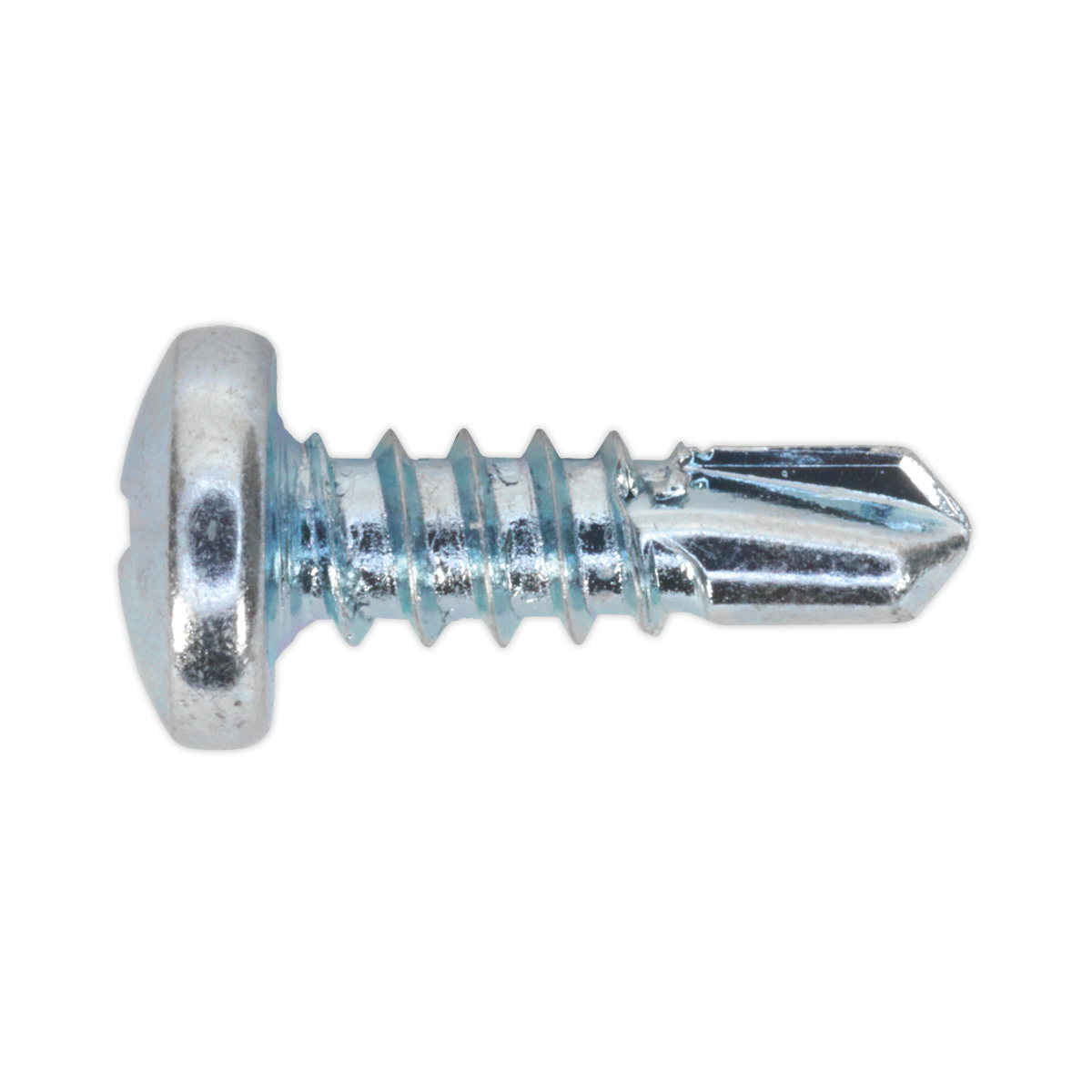 M4.2 x 13mm Zinc Plated Self-Drilling Pan Head Phillips Screw - Pack of 100